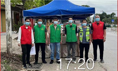抗疫情，威斯尼斯人wns579最“帅”志愿者在行动